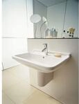 Duravit Starck 3 Waschtisch 0300650000 65 x 48,5 cm, Wei&szlig;, mit Hahnloch, &Uuml;berlauf,
