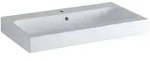 Geberit iCon Aufsatz Waschtisch 124575600 75x48,5cm, wei&szlig; KeraTect, mit Hahnloch