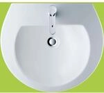 Duravit Darling New Waschtisch 2621550000 mit Hahnloch, mit &Uuml;berlauf, weiss