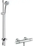 hansgrohe Brause Set Croma 100 Multi 27085000 chrom, mit 90 cm Stange Unica C