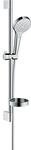 hansgrohe Croma Select S Vario Brauseset 26566400 weiss chrom, Stange 65, mit Casetta