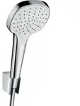 hansgrohe Croma Select E 1jet Wannenset 26424400 weiss-chrom, 125 cm Schlauch Isiflex
