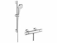 hansgrohe Croma Select S Combi Brausenset 27013400 weiss-chrom, 65 cm Shower Set
