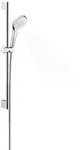 hansgrohe Croma Select S Combi Brausenset 27013400 weiss-chrom, 65 cm Shower Set