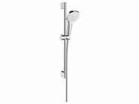 hansgrohe Croma Select E 1jet Brauseset 26585400 EcoSmart, weiss-chrom, 65 cm
