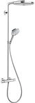 hansgrohe Raindance Select Showerpipe 27133400 S 300 2jet, wei&szlig;/chrom, Brausearm
