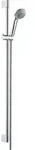 hansgrohe Brause Set Crometta 85 Mono 27729000 chrom, mit Unica Crometta Wandstange