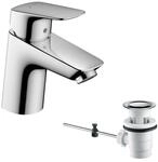hansgrohe Logis 70 Waschtischarmatur 71070000 chrom, mit Ablaufgarnitur, H&ouml;he 166 mm
