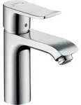 hansgrohe Metris 110 Waschtisch Armatur 31204000 chrom, ohne Ablaufgarnitur, LowFlow