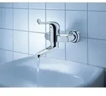 Grohe Euroeco Special Waschtisch Armatur 32792000 chrom, Ausladung 196mm, Wandmontage