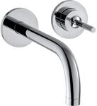 Axor Uno Wand Waschtischarmatur 38113000 chrom, mit Rosetten, Ausladung 165mm