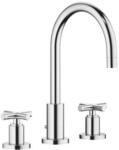 Dornbracht Waschtisch Armatur Tara. 2071389200 chrom,Ausladung 165mm,Kreuzgriffe,3