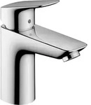 hansgrohe Logis 100 Waschtisch Armatur 71101000 chrom, H&ouml;he 187 mm, ohne