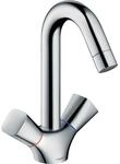 hansgrohe Logis 2-Griff Waschtischarmatur 71221000 chrom, ohne Ablaufgarnitur
