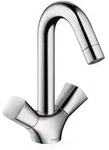 hansgrohe Logis 2-Griff Waschtischarmatur 71222000 chrom, mit