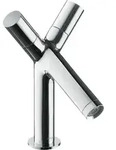hansgrohe Axor Starck Waschtischarmatur 10030000 Zweigriff Armatur, chrom, mit