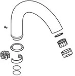 hansgrohe Axor Carlton Auslauf 96051000 f&uuml;r Zweigriff Waschtischarmatur, chrom