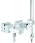 Grohe Eurocube Wannenarmatur 23141000 1/2", mit Brausegarnitur, Wandmontage, chrom