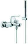 Grohe Eurosmart Cosmopolitan Wannenarmatur 32832000, Aufputz, mit Brausegarnitur,