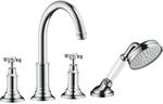 hansgrohe Wannenrandarmatur Axor Montreux 16546000 4 Loch Armatur, chrom