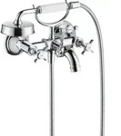 hansgrohe 2-Griff-Wannen-Armatur 16540000 Aufputz, Ausladung 224mm, mit...