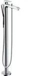 hansgrohe Metris Wannen Armatur 31471000 bodenstehend, Stabhandbrause PuraVida, chrom