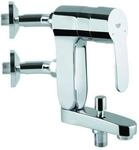 Grohe Eurostyle C Vertica Wannen Armatur 23302000 Aufputz, Anschlusswinkel 45&deg; chrom