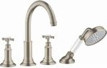 hansgrohe Axor Montreux Fertigmontageset 16546820 4-Loch-Wannenrandarmatur, mit