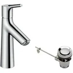 hansgrohe Talis S 100 Waschtischarmatur 72020000 chrom, mit Ablaufgarnitur