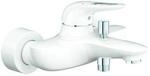 Grohe Eurostyle Wannenarmatur 33591LS3 moon white, Aufputz, offener Metall-Hebelgriff