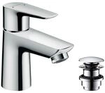 hansgrohe Talis E 80 Waschtischarmatur 71701000 chrom, mit Push-Open Ablaufgarnitur