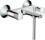 hansgrohe Logis Wannenarmatur 71243000 Aufputz, chrom, 2 Griffarmatur