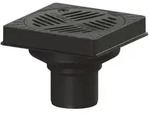 Kessel Kellerablauf 67110B DN 100, aus Ecoguss, Tragerahmen eckig
