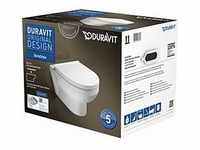 Duravit No. 1 Basic Wand-WC Set 45620900A1 weiss, mit WC-Sitz, rimless