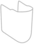 Villeroy und Boch O.NOVO Ablaufhaube 52660001 mit Befestigungsset, wei&szlig;