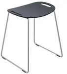 Hewi Duschhocker 950.51.30092 anthrazitgrau, mit integrierten Griffmulden