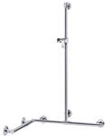 Keuco Duschhandlauf Plan Care 34915179611 mit Brausestange,900/600/1100mm,Alu