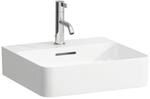 Laufen VAL Handwaschbecken H8152814001041 45x42cm, mit &Uuml;berlauf, mit 1 Hahnloch,
