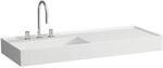 LAUFEN Kartell Waschtisch 8133327571581, 120x46cm, wei&szlig; matt, Ablage rechts, 3