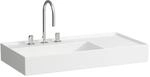 LAUFEN Kartell Waschtisch 8103384001111, 90x46cm, wei&szlig; LCC, Ablage rechts, 1