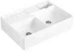 Villeroy und Boch Sp&uuml;lstein Doppelbecken 632391R1 Ablaufgarnitur, Handbet&auml;tigung,