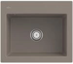 Villeroy und Boch Subway 60 S Einbausp&uuml;le 330901TR mit Ablaufgarnitur, 600 x 510 mm,