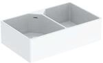 Geberit Doppel-Sp&uuml;le City 350490 90 x 56 x 25 cm, weiss, mit &Uuml;berlauf