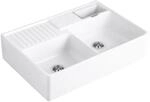 Villeroy und Boch Sp&uuml;lstein Doppelbecken 632392KG Ablaufgarnitur,