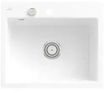 Villeroy und Boch Subway Fl&auml;chenb&uuml;ndige Sp&uuml;le 33092FR1 mit Ablaufgarnitur und
