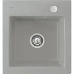 Villeroy und Boch Subway Fl&auml;chenb&uuml;ndige Sp&uuml;le 67812FKD mit Ablaufgarnitur und