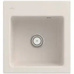 Villeroy und Boch Subway 45 XS Einbausp&uuml;le 678101KR mit Ablaufgarnitur, 475 x 510