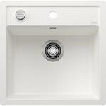 Blanco Sp&uuml;le 518532 50,5x50cm, PuraDur wei&szlig;, mit Ablauffernbedienung