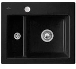 Villeroy und Boch Subway Fl&auml;chenb&uuml;ndige Sp&uuml;le 67802FJ0 mit Ablaufgarnitur und