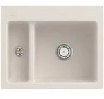 Villeroy und Boch Subway Fl&auml;chenb&uuml;ndige Sp&uuml;le 67801FKR mit Ablaufgarnitur und